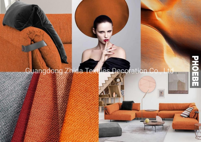 20 Colors Cut Length Cotton Linen Customized Sofa Upholstery Fabric