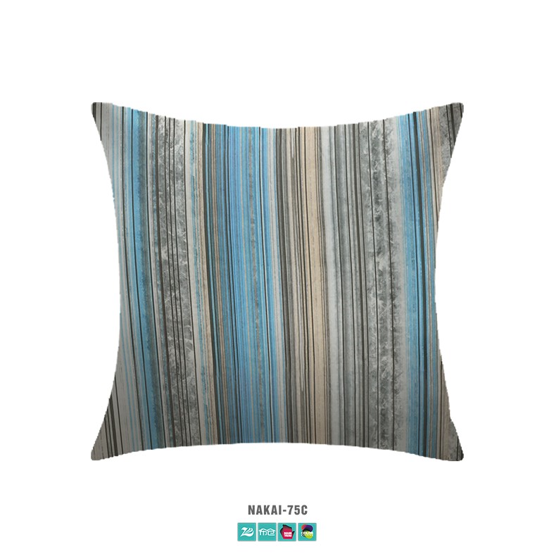Hotel Bedding Fashion Colorful Vertical Stripe Velvet Upholstered Pillow