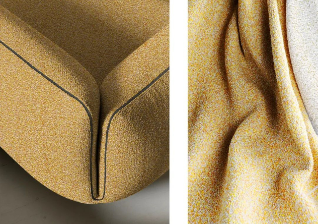 Two-Tone Monet Wool Cashmere Decoration Sofa Covering Fabric