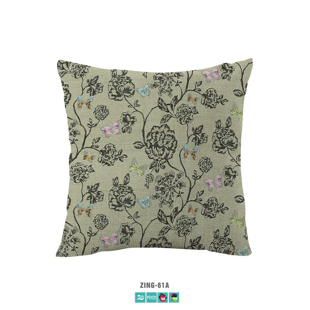 Home Bedding Fashion Chenille Butterflies Love Jacquard Upholstered Pillow