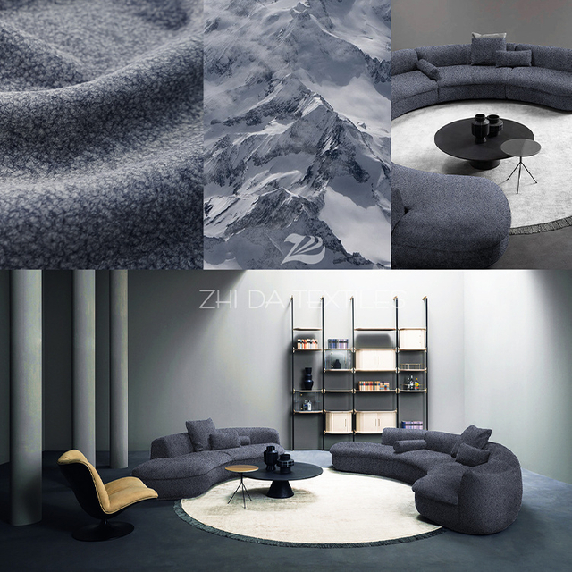 Monet 3D Printing Skin Feel Velvet Sofa Coveing Fabric