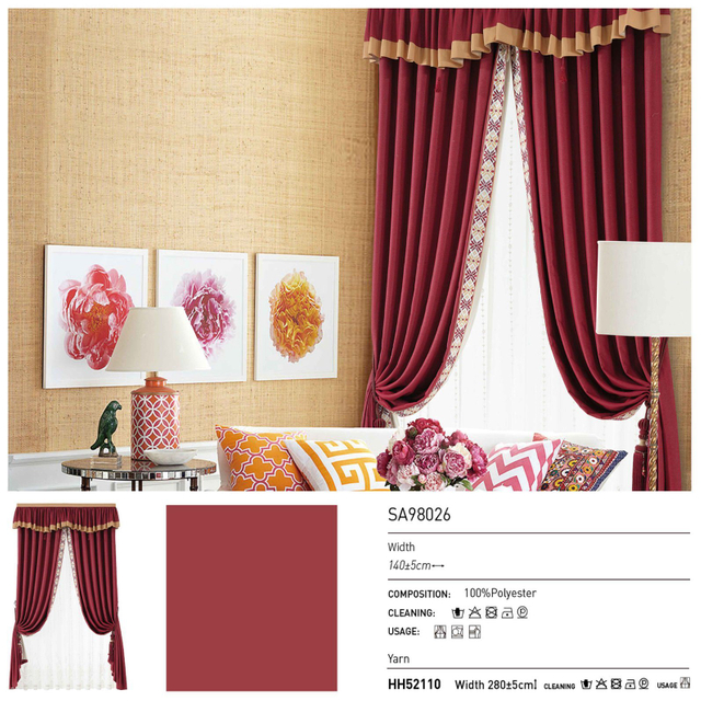 Home Textiles Living Room Bedroom Upholstery Print Fabric Curtain