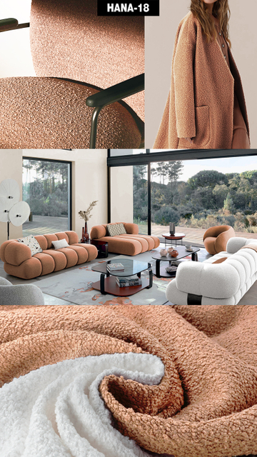 Cream Color Wool Cashmere Upholstery Sofa Covering Fabric