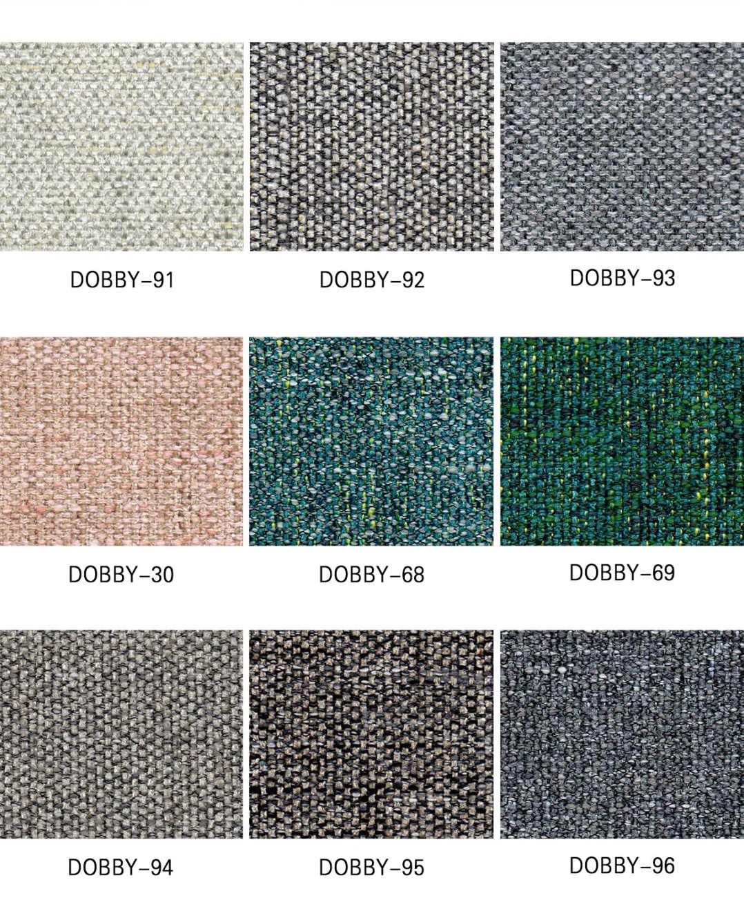Home Textiles Linen Sofa Upholstery Covering Plain Furniture Fabric