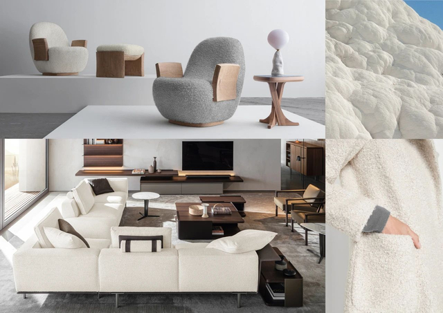 Hotel Textile Italian Style Upholstery Chair Cushion Sofa Fabric