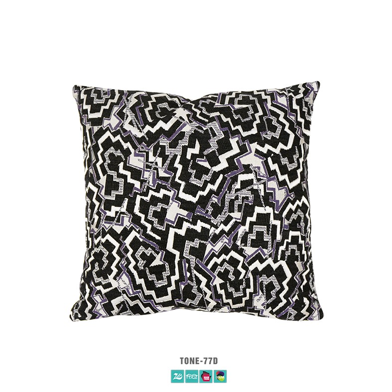 Home Bedding Fashion Illusion Jacquard Sofa Fabric Upholstered Pillow