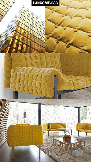 Textile Check Texture Quilted Christmas Decoration Velvet Sofa Covering Fabric