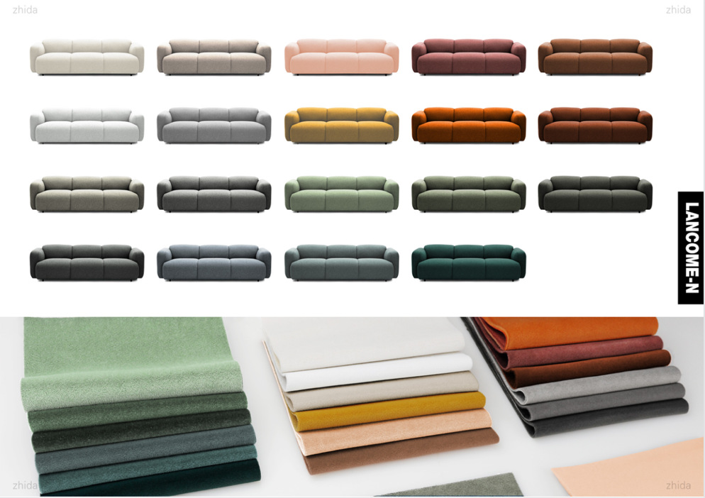 Colorful Velvet Skin Feeling Sofa Fabric for Curtain and Furniture