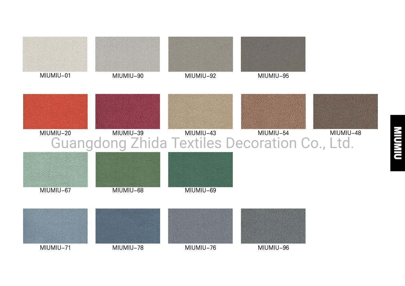 Home Textile Fashion Skin Sensation Leather Furniture Fabric