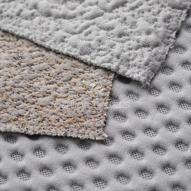 Ploum Sofa Design Spotted 3D Cotton Quilted Upholstery Fabric