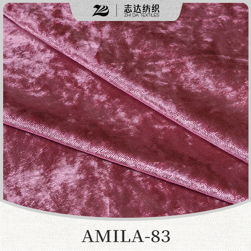 Ice Flower Velvet Ready Stock Designer Project Selective Fabric Amila-83