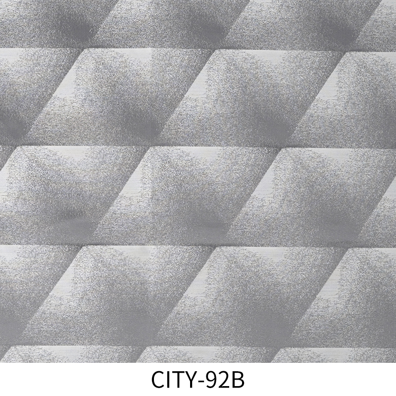 Gray Shadow Style Ready Stock Designer Project Selective Jacquard Fabric City-92B