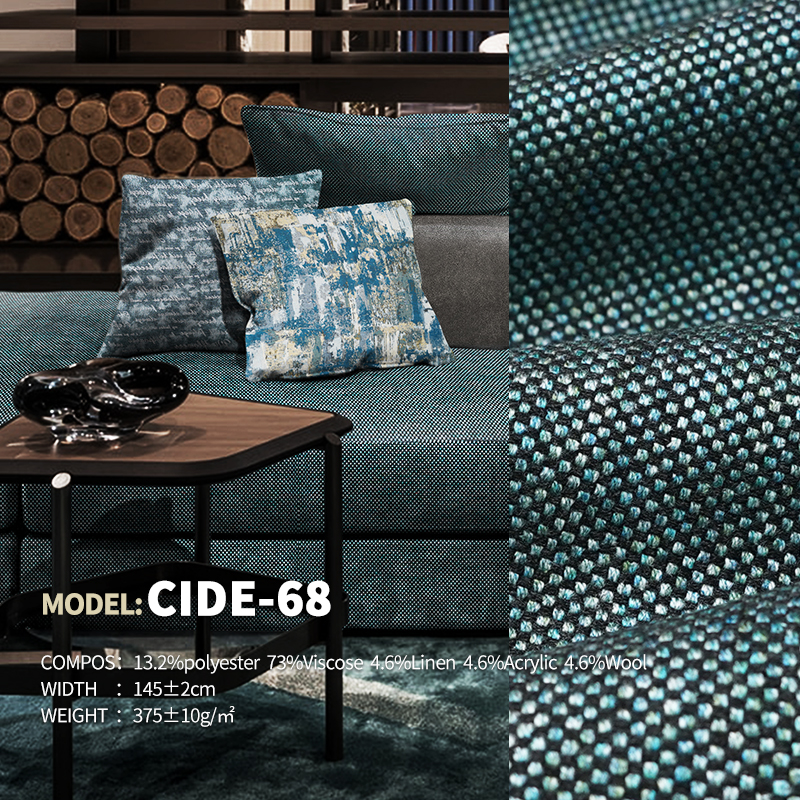 Monet Style Wool Color Ready Stock Upholstery Designer Project Selective Fabric Cide-68