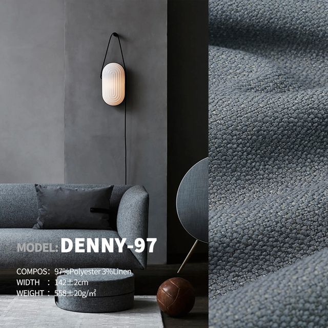 Simple Luxury Cotton&Linen Style Ready Stock Designer Project Selective Fabric Denny-97