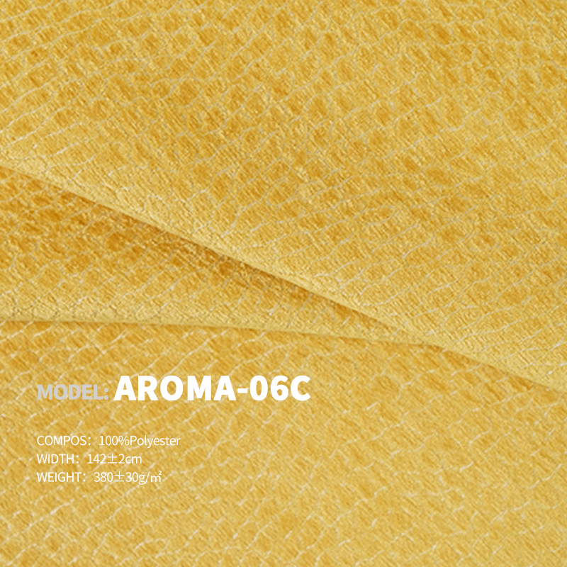 Skin Texture Ready Stock Chenille Upholstery Designer Project Selective Fabric Aroma-06c