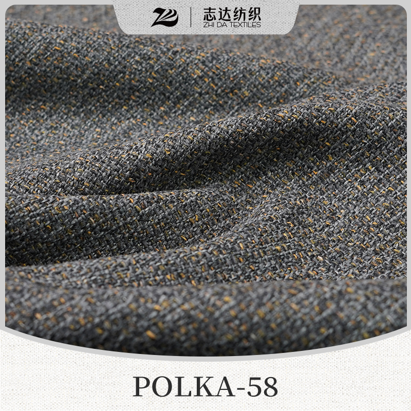Ready Stock Double Color Cotton&Linen Designer Project Selective Fabric Polka-58