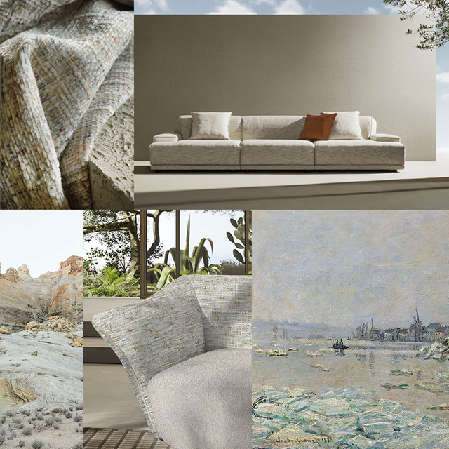 Colorful Monet Chenille Upholstery Sofa Fabric