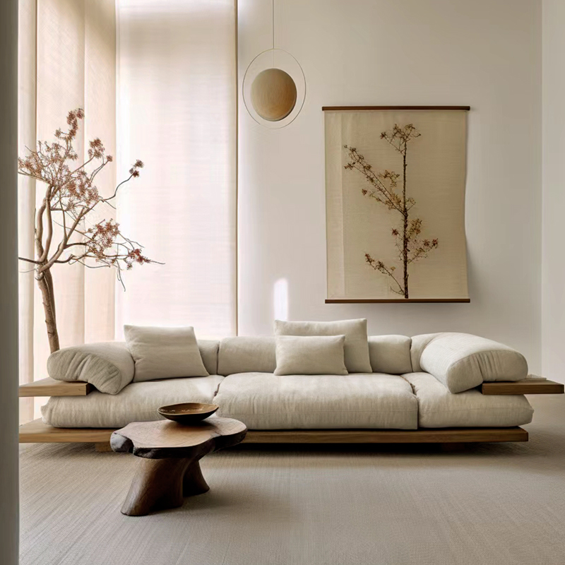 Hotel Deco Wabi-Sabi Style Weaving Interior Upholstery Furniture Fabric