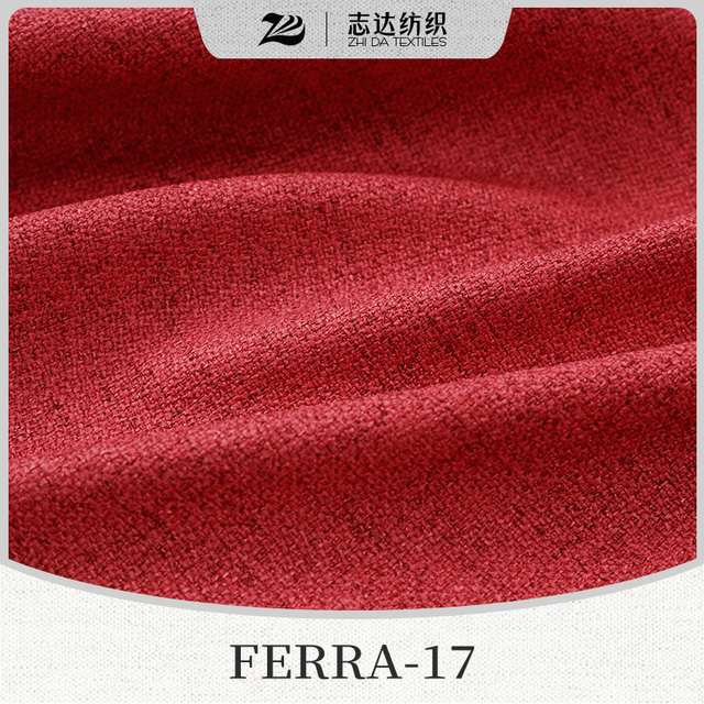 Plain Cotton&Linen Ready Stock Designer Project Selective Upholstery Fabric Ferra-17