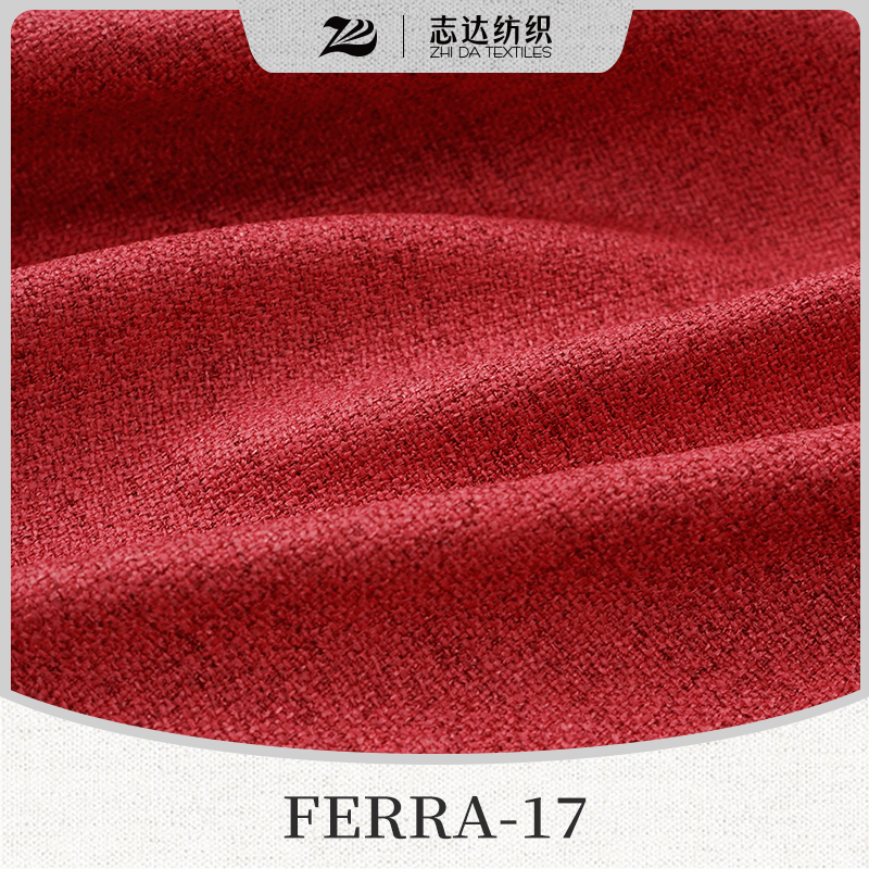 Plain Cotton&Linen Ready Stock Designer Project Selective Upholstery Fabric Ferra-17