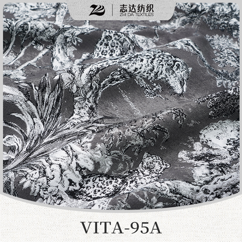 Simple Luxury Ready Stock Jacquard Upholstery Designer Project Selective Fabric Vita-95A