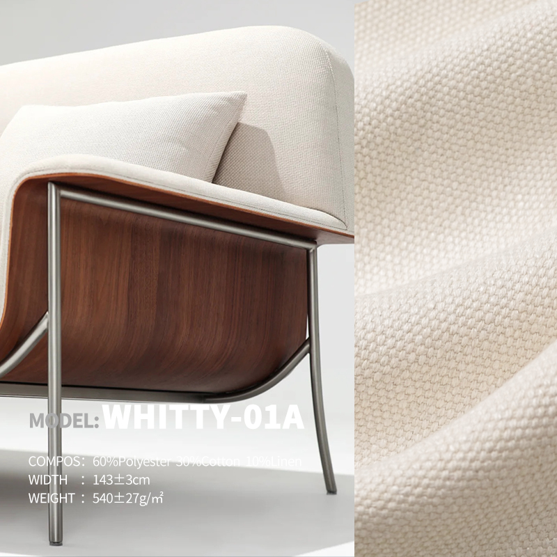 Ready Stock Classic Cotton&Linen Style Designer Project Selective Fabric Whitty-01A