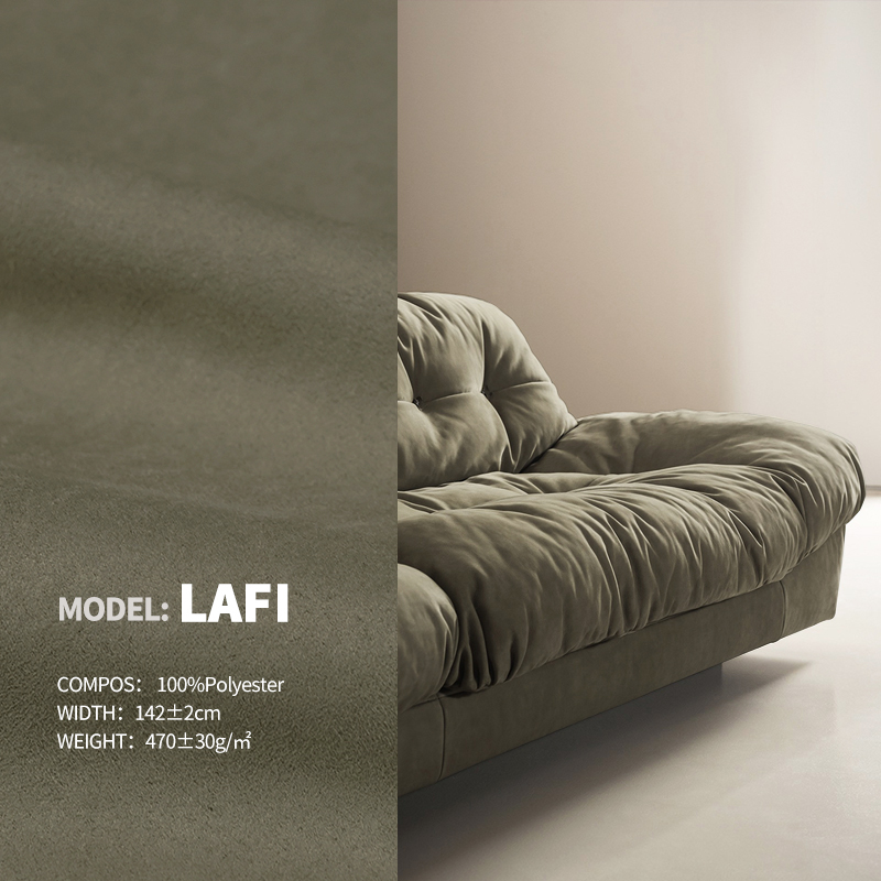 100, 000 Rubs High Resistant Durable Upholstery Synthetic Nubuck Leather