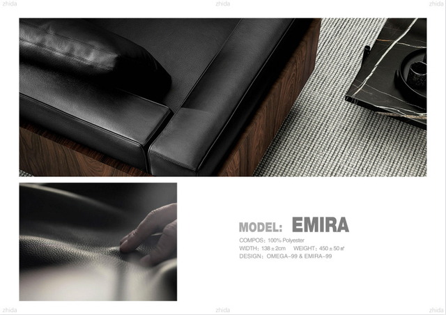 extile Economic Cowhide Pattern Skin Sensation Leather Furniture Fabric