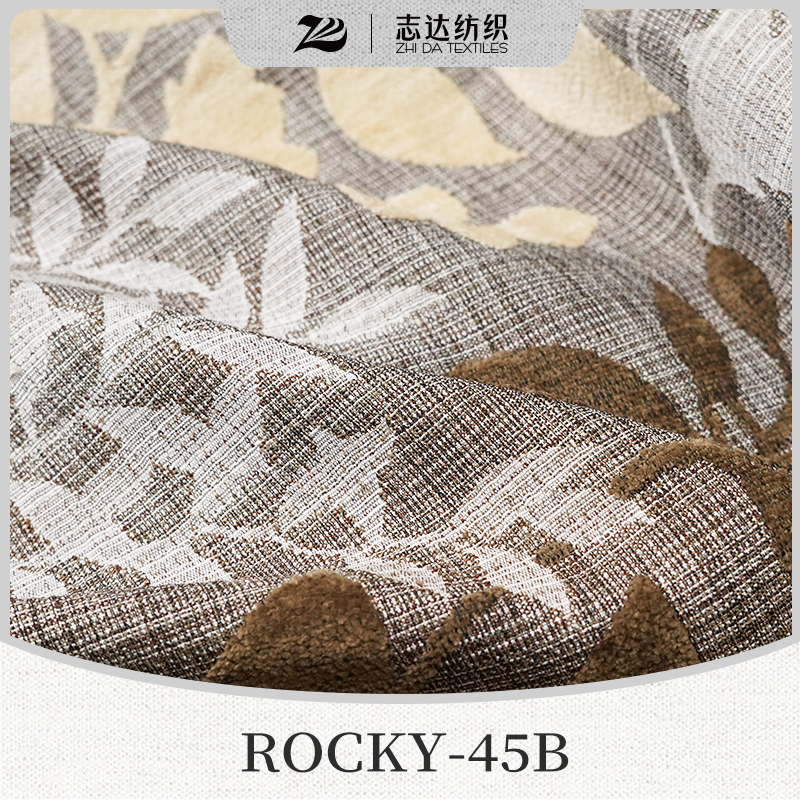 Classic Chenille Plant Jacquard Designer Project Selective Fabric Rocky-45B