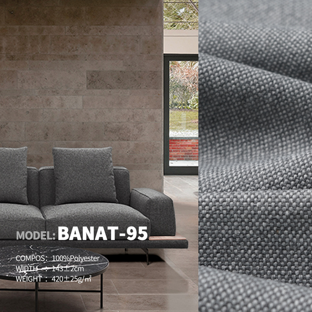 Polyester Jacquard Cotton&Linen Designer Project Selective Fabric Banat-95