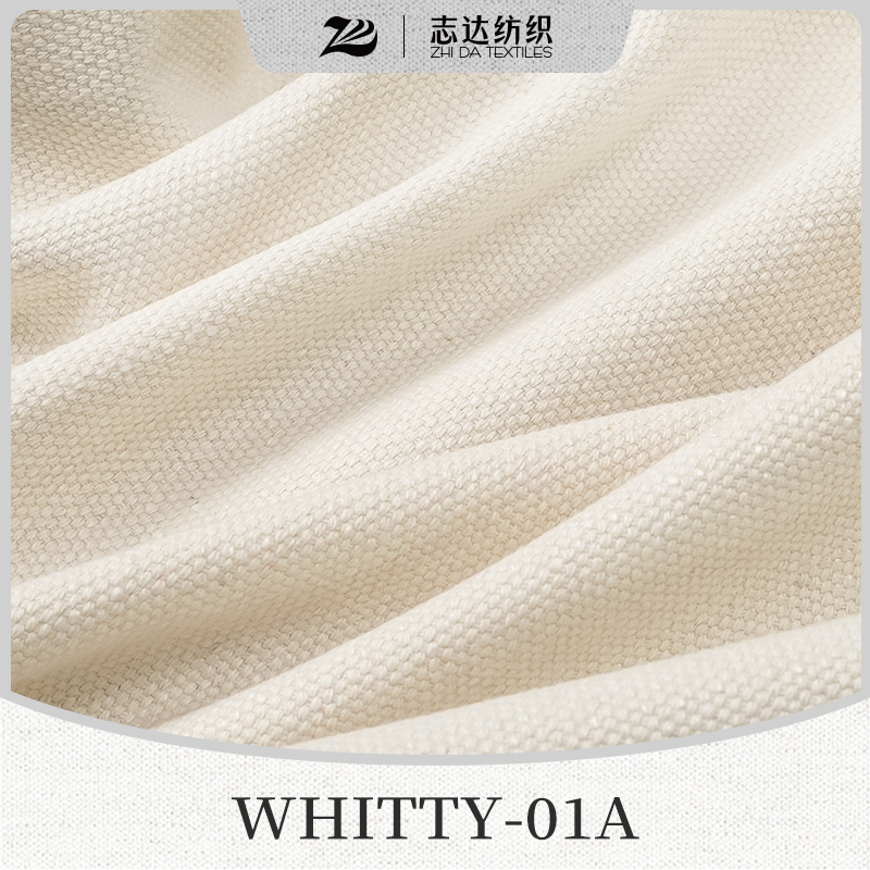 Ready Stock Classic Cotton&Linen Style Designer Project Selective Fabric Whitty-01A