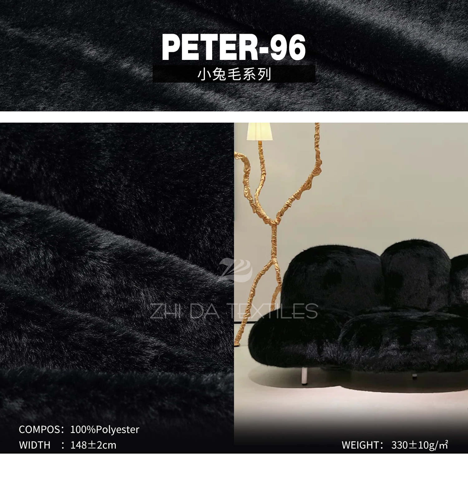 Little Rabbit Plush Ready Stock Designer Project Selective Fabric Peter-96