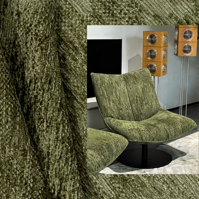 Retro Style Elegant and Delicate Texture Smooth Chenille Upholstery Fabric