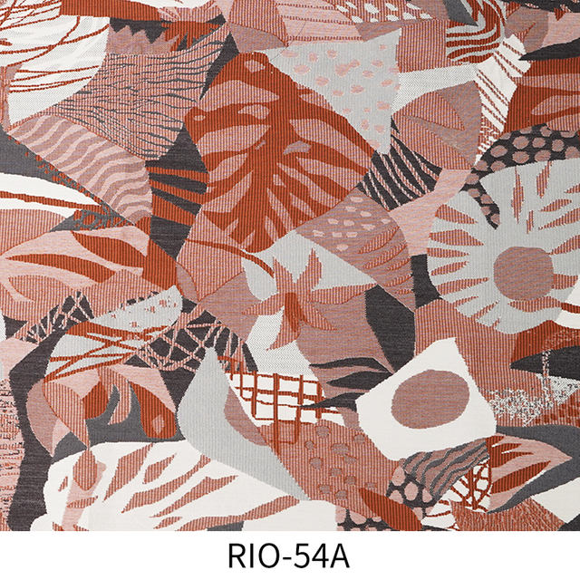 Mocha Mousse Ready Stock Jacquard Upholstery Designer Project Selective Fabric Rio-54A