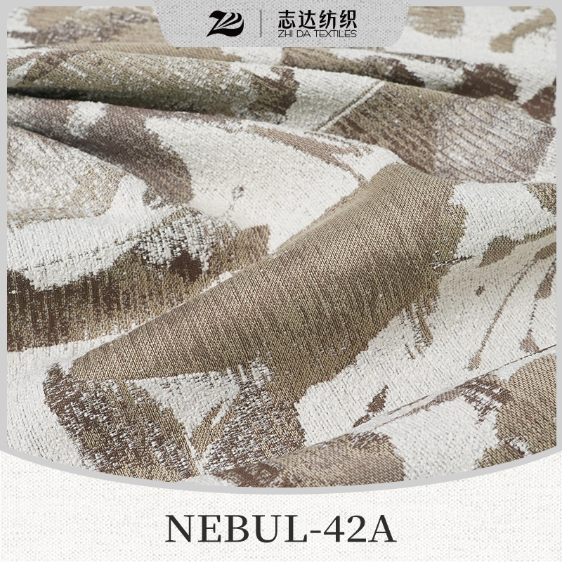 Fashion Boucle Yarn Ready Stock Designer Project Selective Jacquard Fabric Nebul-42A