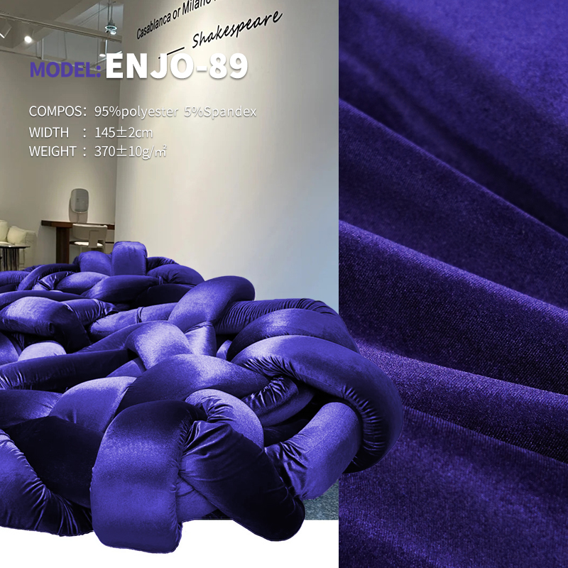 Classic Mercerized Velvet Ready Stock Designer Project Selective Fabric Enjo-89