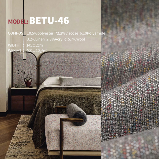 Monet Style Bamboo Colored Spinning Ready Stock Designer Project Selective Fabric Betu-46