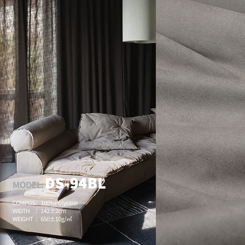 Advanced Double-Side Frosted Velvet Ready Stock Designer Project Selective Fabric Ds-94BL