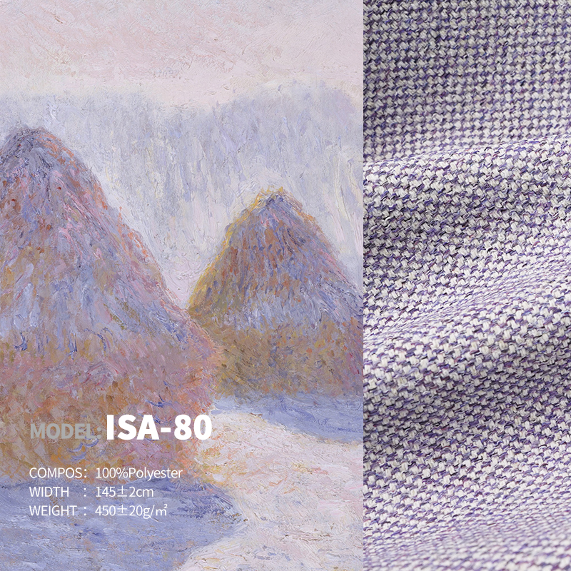 Ready Stock Plain Cotton&Linen Designer Project Selective Sofa Fabric Isa-80