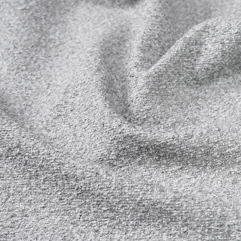 Delicate Hand Feel Double Color Small Boucle Cotton&Linen Fabric for Upholstery Furniture