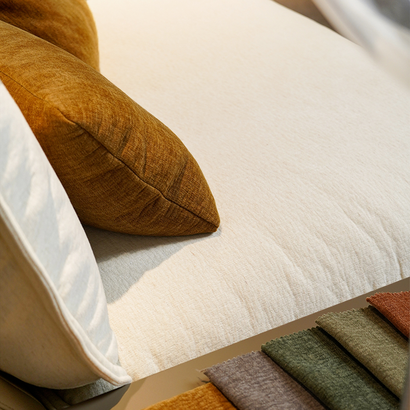 Home Textiles Hot-Sale Furniture Upholstery Chenille Cotton Linen Sofa Fabric Joan
