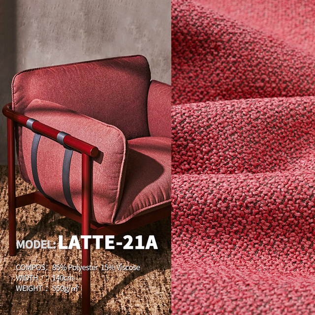 Pink Cotton&Linen Style Designer Project Selective Fabric Latte-21A