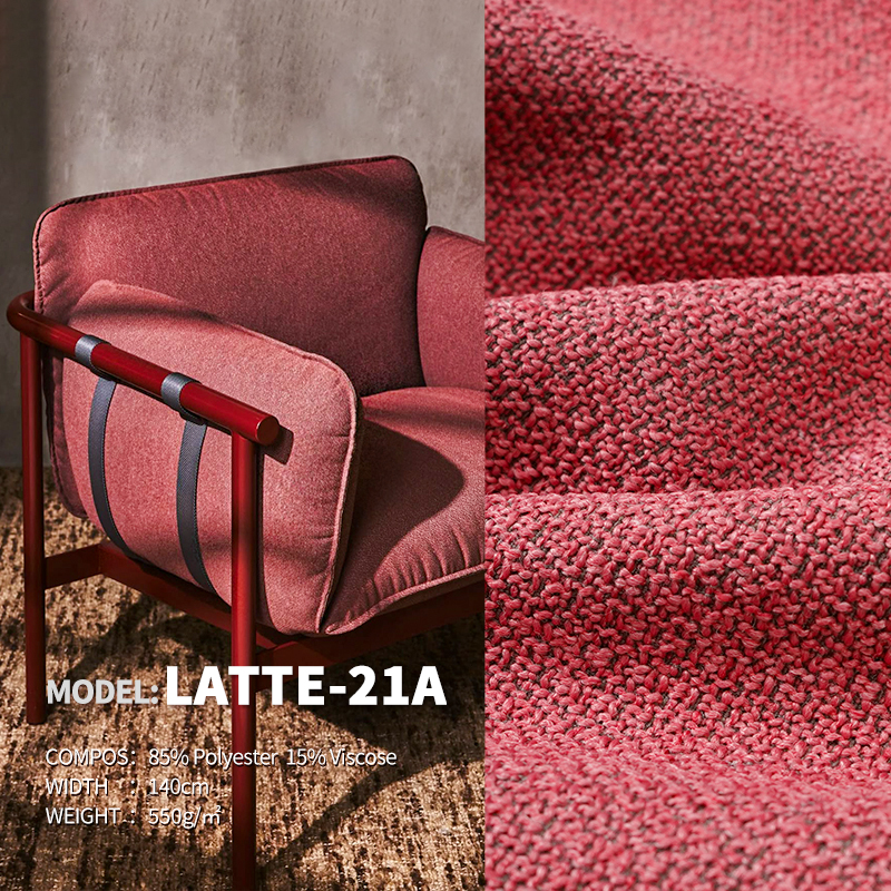 Pink Cotton&Linen Style Designer Project Selective Fabric Latte-21A