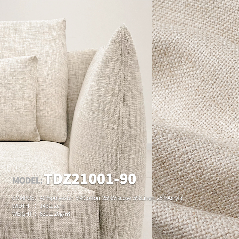 Wabi-Sabi Plain Texture Ready Stock Upholstery Designer Project Selective Fabric TDZ21001-90