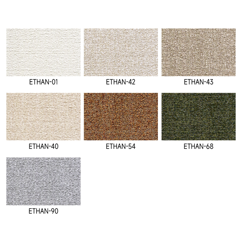 Delicate Hand Feel Double Color Small Boucle Cotton&Linen Fabric for Upholstery Furniture