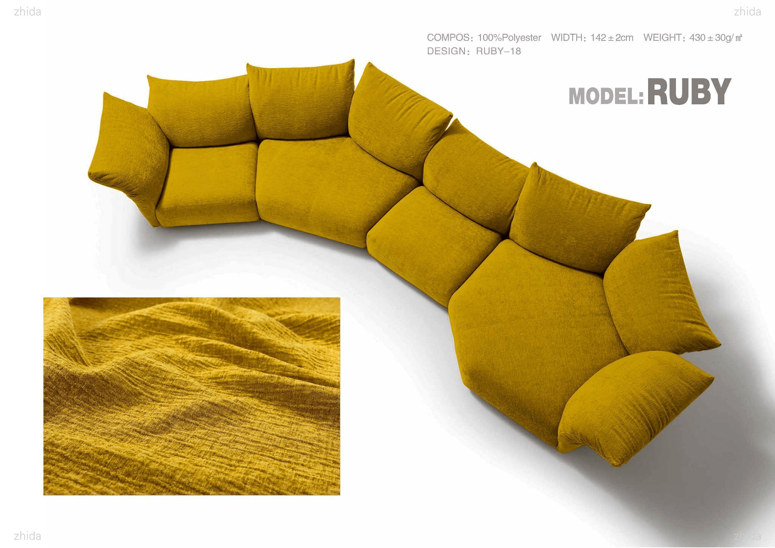 3D Chenille Sofa Fabric