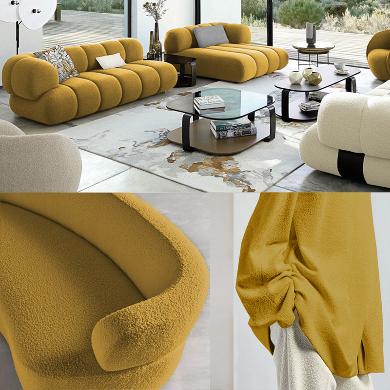 Milano 3D Bubble Cashmere Upholstery Sofa Fabric