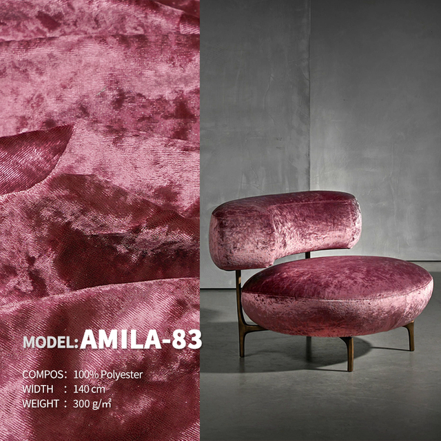 Ice Flower Velvet Ready Stock Designer Project Selective Fabric Amila-83