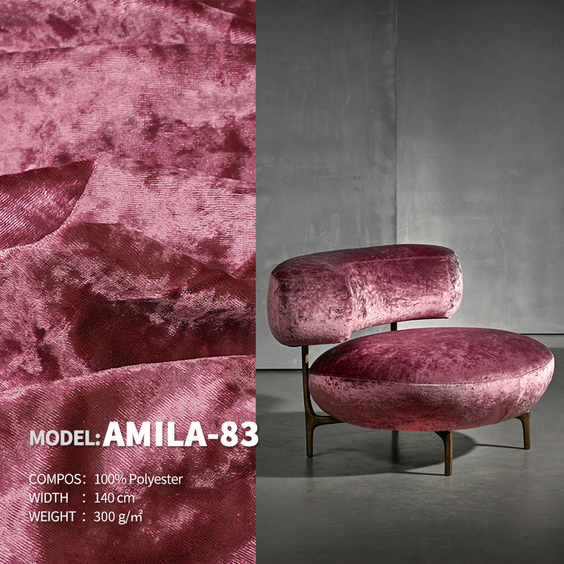 Ice Flower Velvet Ready Stock Designer Project Selective Fabric Amila-83