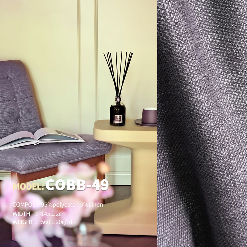 Advanced Cotton&Linen Style Ready Stock Designer Project Selective Plain Fabric Cobb-49